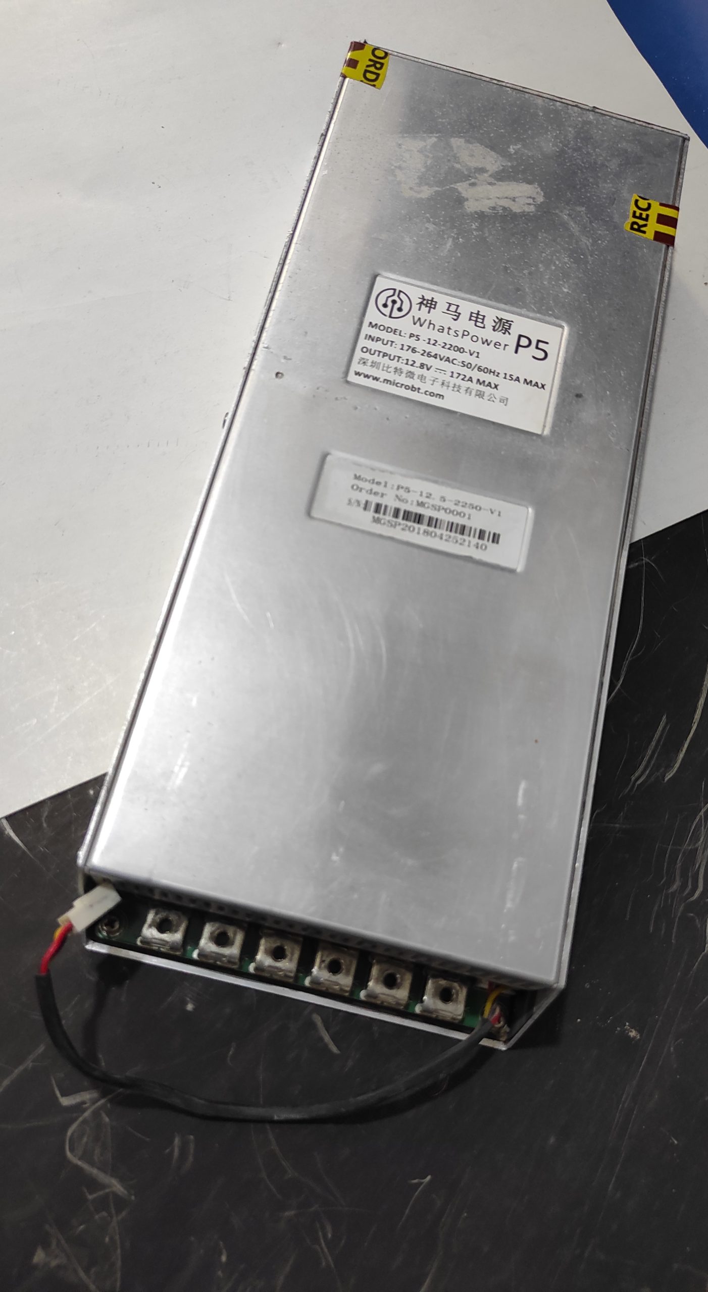 پاور P5 ماینر استوک 2200w سالم