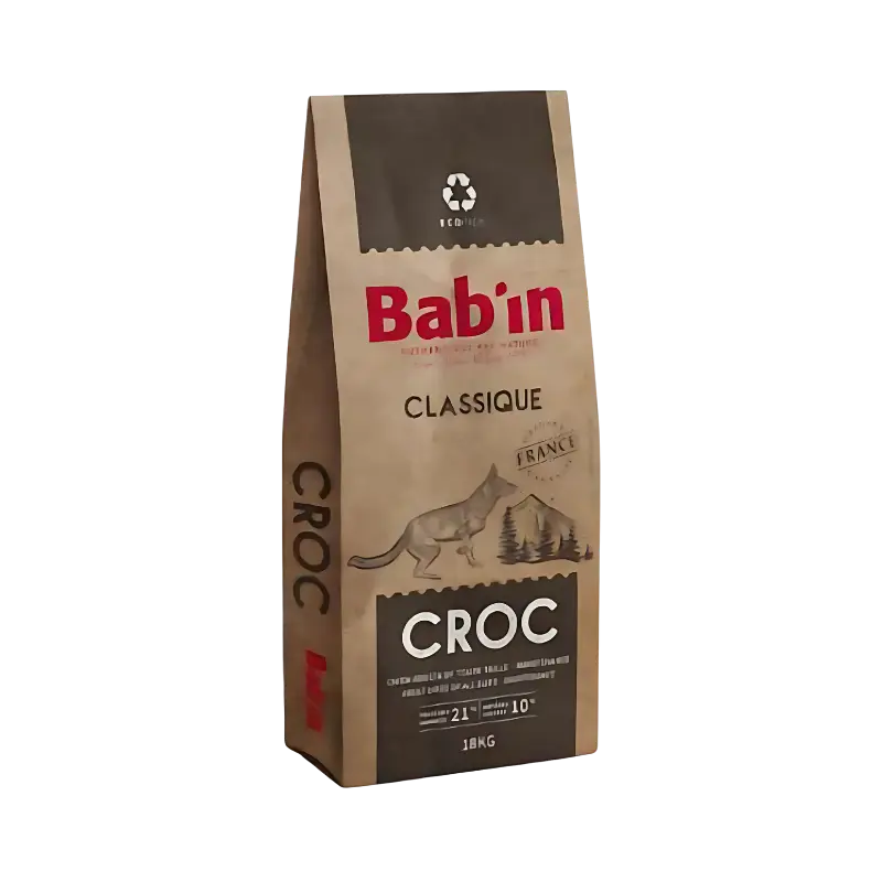 غذای خشک سگ بالغ Croc Classic کروک مرغ برند Babin بابین 18 کیلویی اورجینال