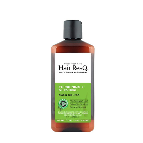 شامپو ضخیم کننده و کنترل چربی پتال فرش Petal Fresh ResQ Thickening Oil Control Biotin Shampoo 355ml