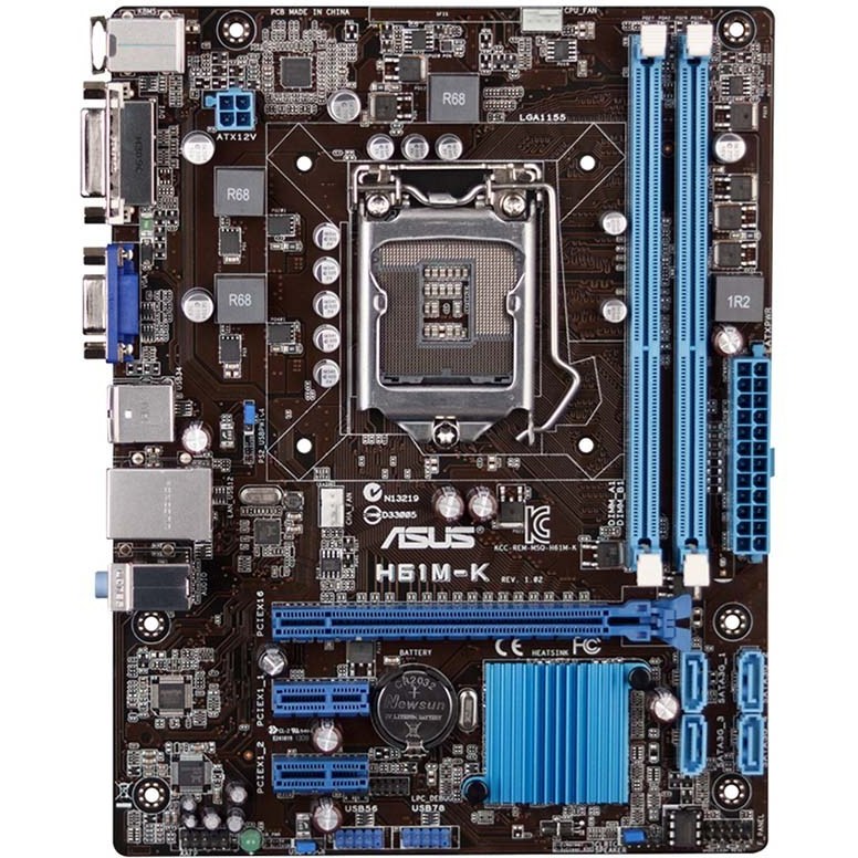 مادربرد ایسوس مدل Asus H61M-K (استوک)