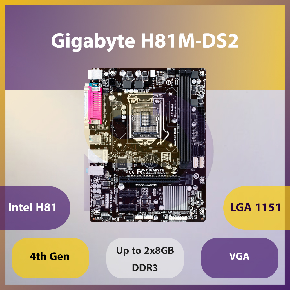 مادربرد گیگابایت H81M-DS2-C استوک