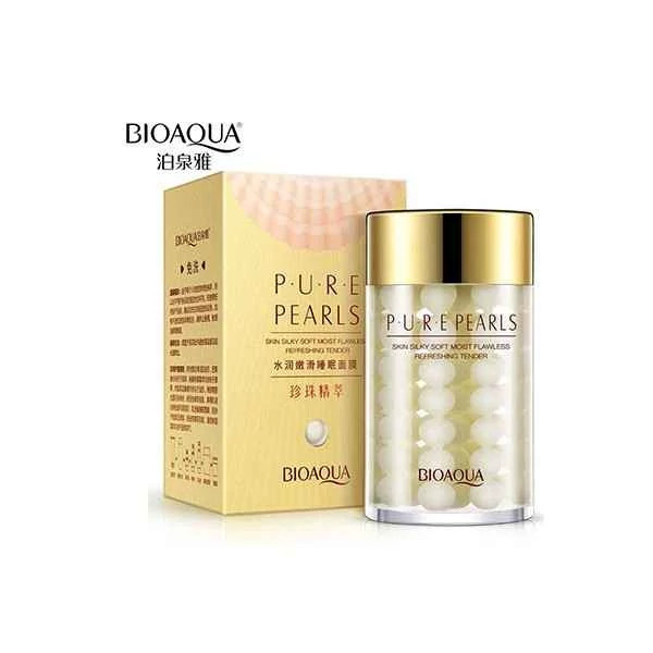 ماسک خواب و آبرسان صورت بیوآکوا (Bioaqua) مدل مروارید خالص (Pure Pearls) وزن ۱۲۰ گرم