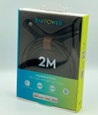 کابل USB-C به لایتنینگ ۲ متری Ravpower مدل CB1018