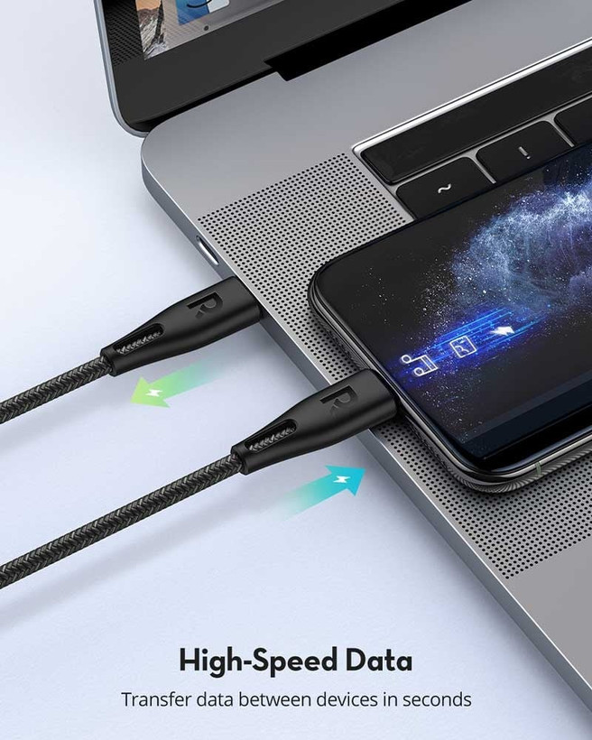 کابل USB-C به لایتنینگ ۲ متری Ravpower مدل CB1018